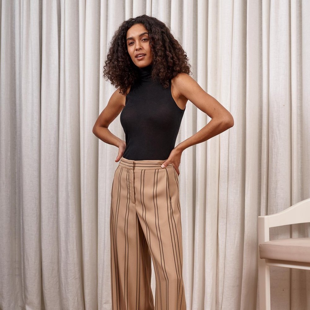 La Ligne Danny Sleeveless Turtleneck Top XL